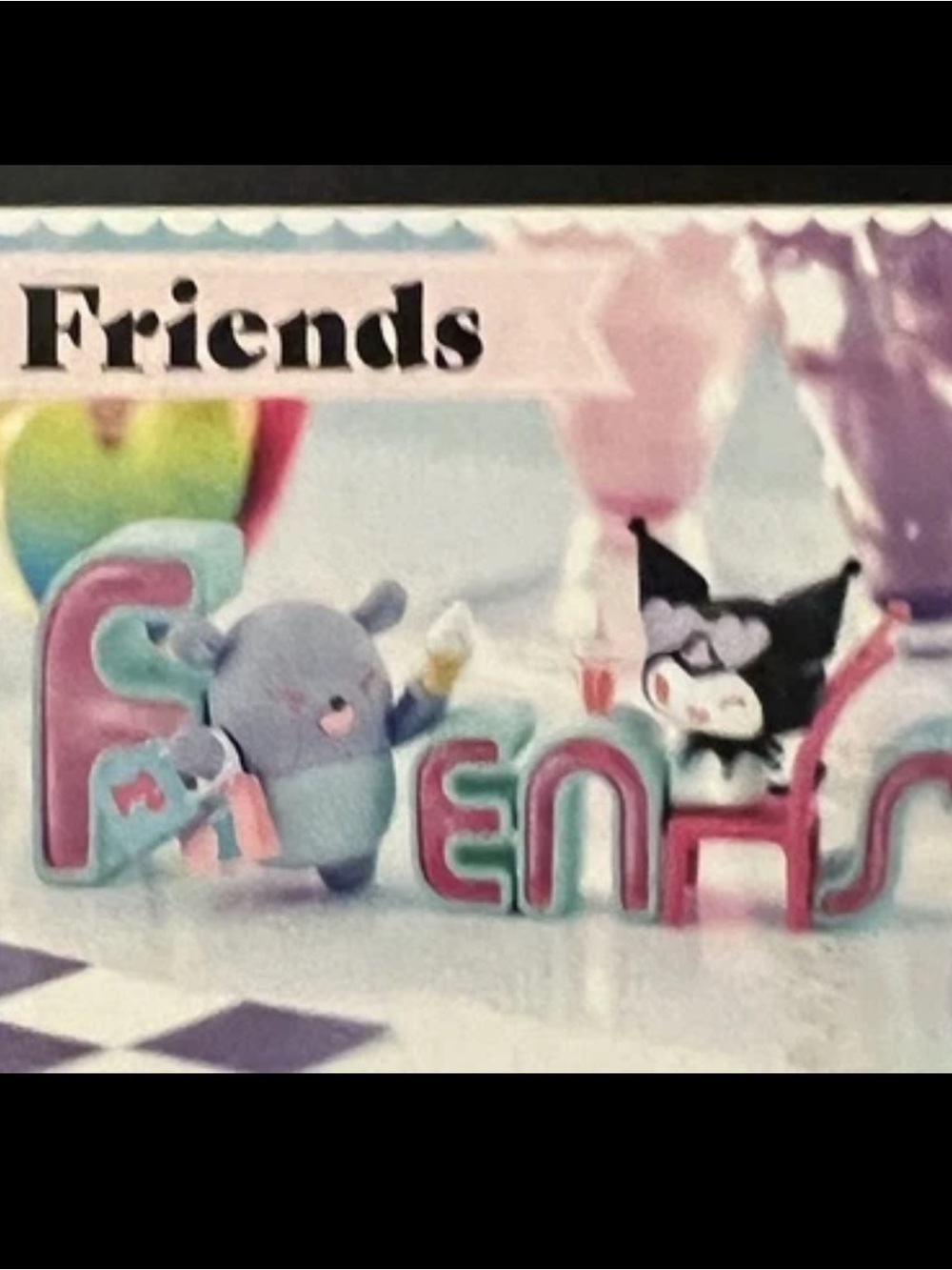 Sanrio Kuromi Words Collection Re-Ment Blind Box - Friends